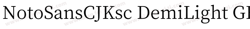 NotoSansCJKsc DemiLight GBpc EUC H字体转换